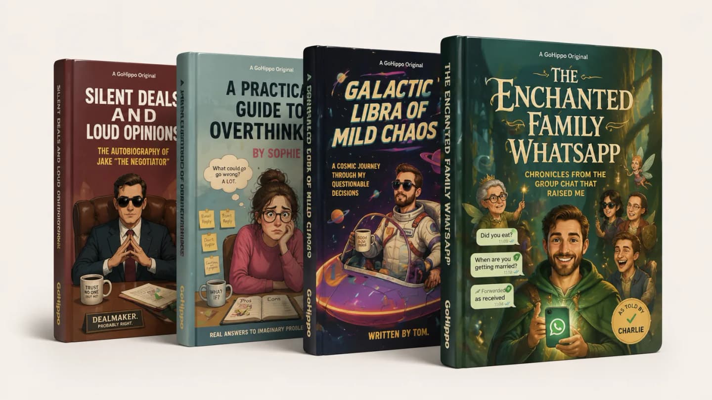 Personalised AI book and comic gift created with GoHippo