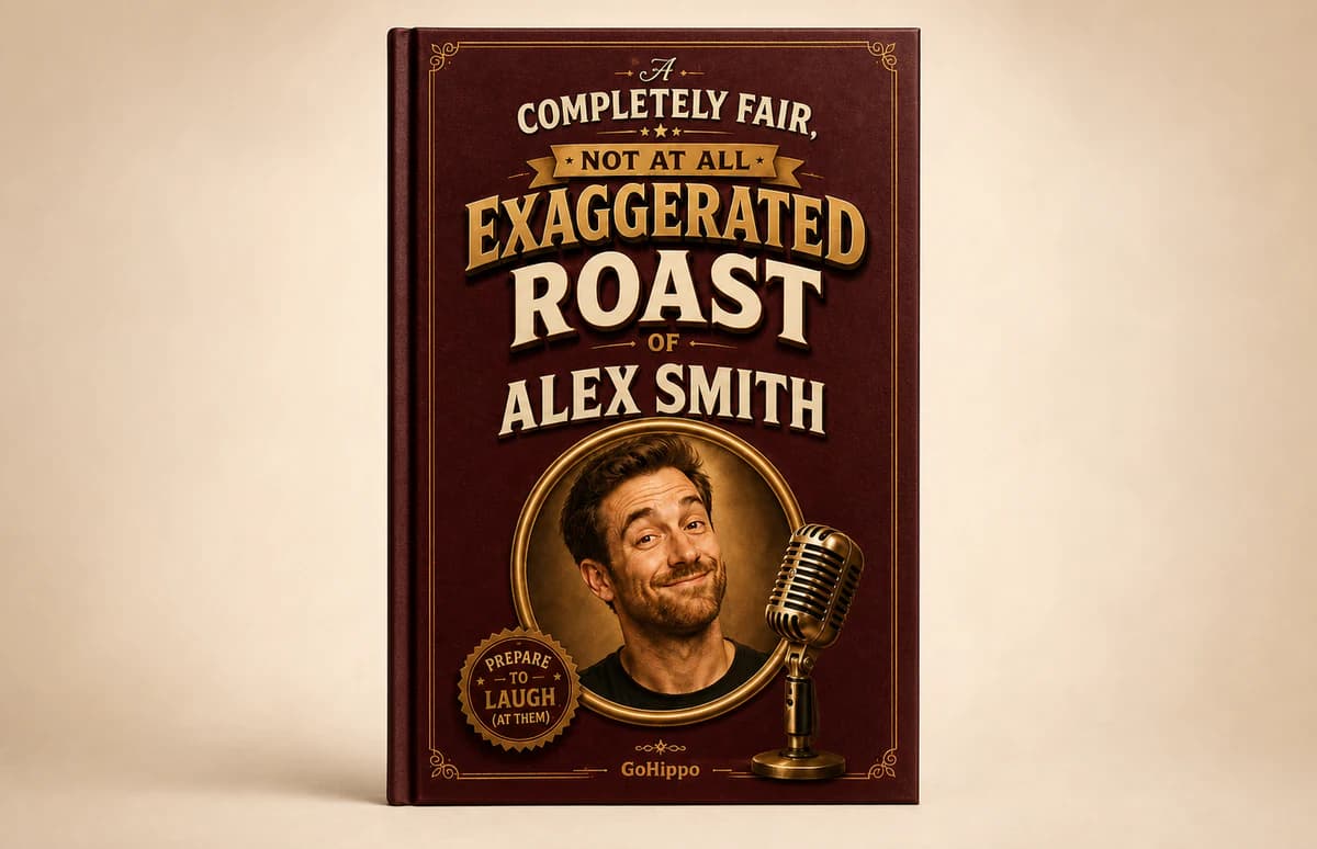 Beispiel eines Roast-Geschenkbuchs