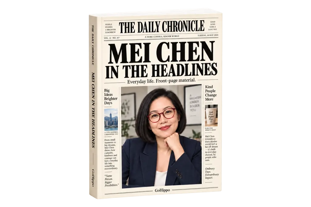 Beispielcover für In den Schlagzeilen mit der erfundenen Person Mei Chen
