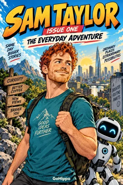 Beispielcover für Der eigene Comic mit der erfundenen Person Sam Taylor
